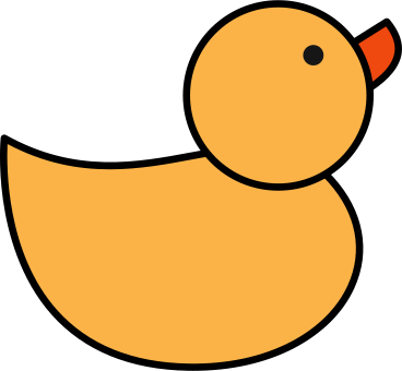 yellow duck PNG, SVG