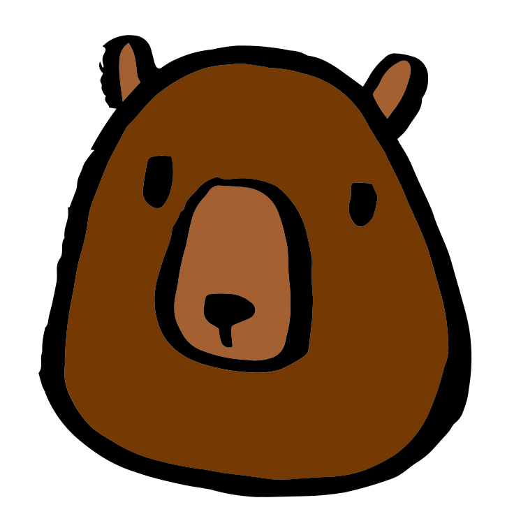 Bear插图、图像，PNG、SVG格式。