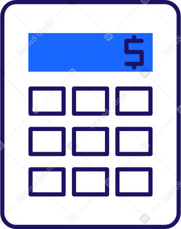 account calculator Illustration in PNG, SVG