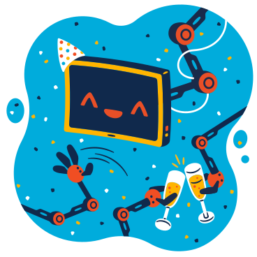 Party with an artificial intelligence PNG, SVG