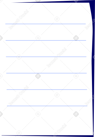 list of paper with horizontal lines Illustration in PNG, SVG