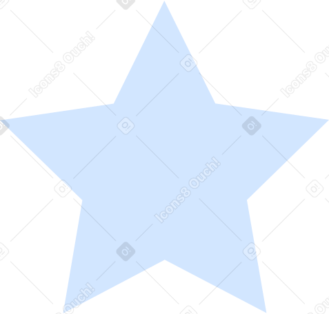 голубая звезда в PNG, SVG