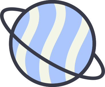 planet animated illustration in GIF, Lottie (JSON), AE