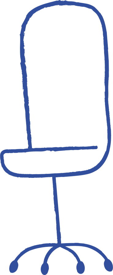 Офисный стул в PNG, SVG