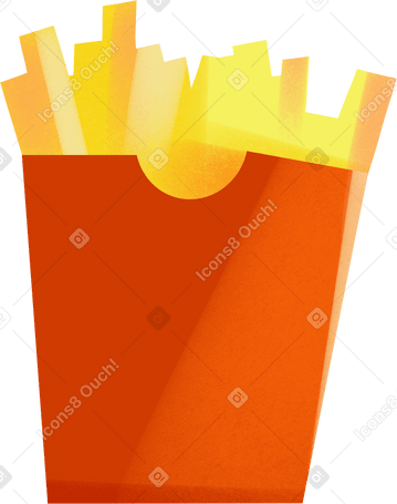 french fries Illustration in PNG, SVG