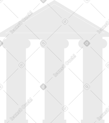 Ancient greek temple PNG, SVG