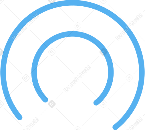 circular signal lines Illustration in PNG, SVG