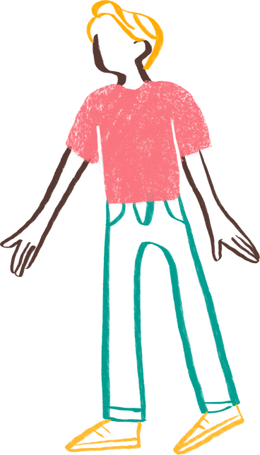 blond man with his hand outstretched PNG, SVG