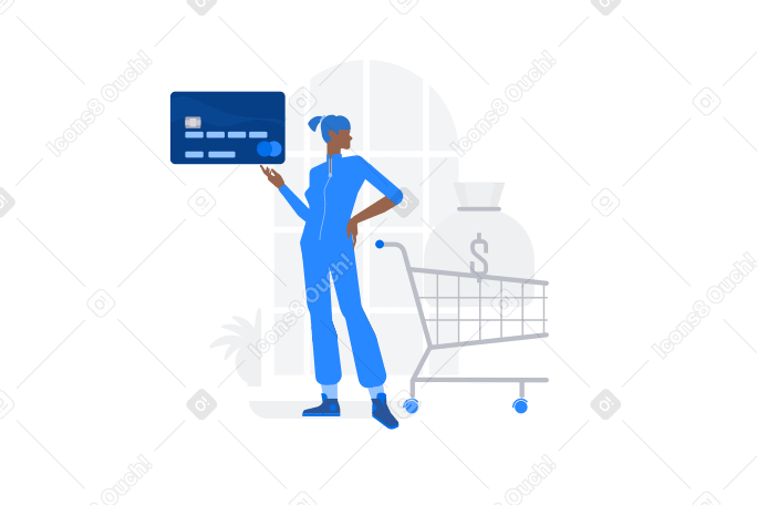 Credit card order Illustration in PNG, SVG