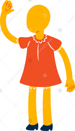 girl Illustration in PNG, SVG