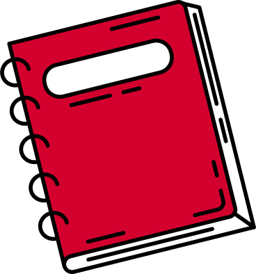 Closed notebook PNG, SVG