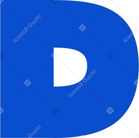 буква d в PNG, SVG