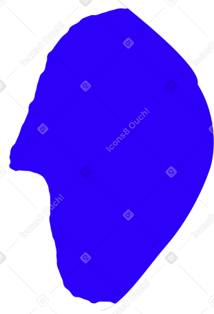 human head Illustration in PNG, SVG