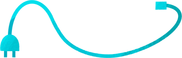 blue electric cord PNG, SVG