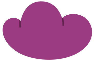 small burgundy triple cloud PNG, SVG