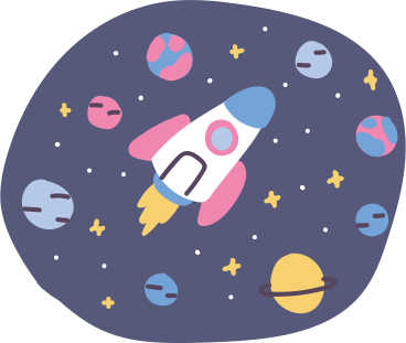 spaceship travel around the solar system PNG, SVG