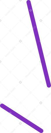 two purple lines Illustration in PNG, SVG
