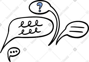 Speech bubbles PNG, SVG