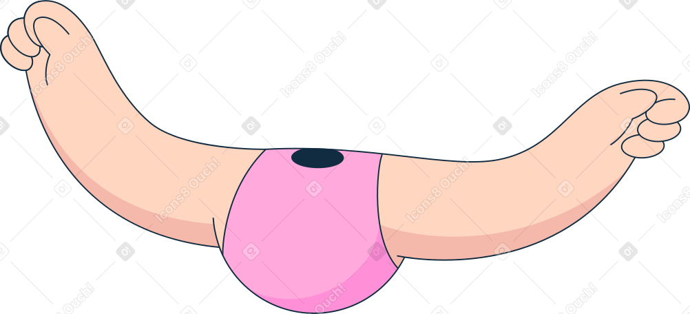 body in pink t-shir Illustration in PNG, SVG