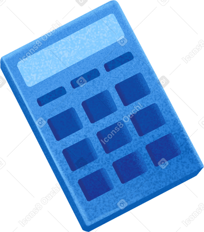 blue calculator PNG、SVG