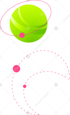 planet and orbits PNG, SVG