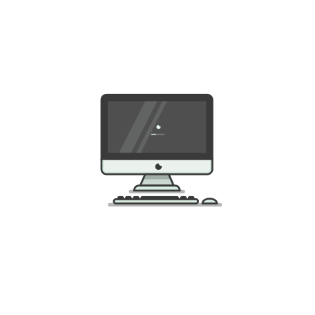 iMac Illustration in PNG, SVG