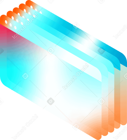 series of isometric screens PNG, SVG