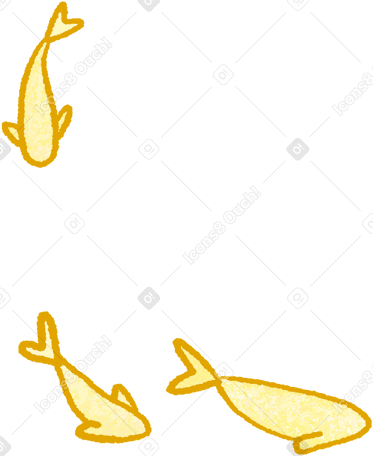 Poisson jaune PNG, SVG