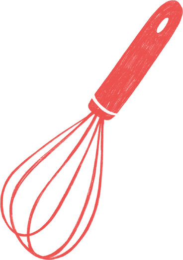red whisk PNG, SVG