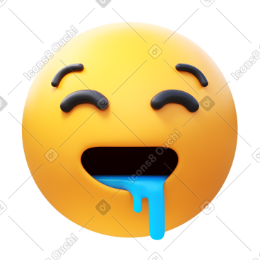 Drooling face PNG, SVG