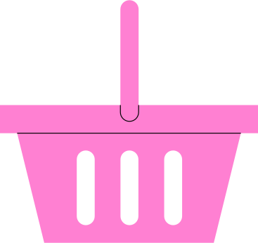 pink basket PNG, SVG