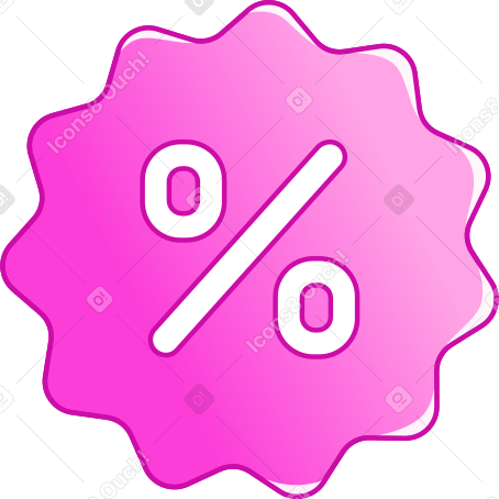 粉红色折扣 PNG, SVG
