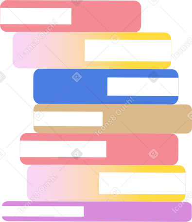 Siete libros PNG, SVG