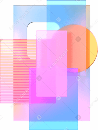 3D Composición de tarjetas de plástico PNG, SVG
