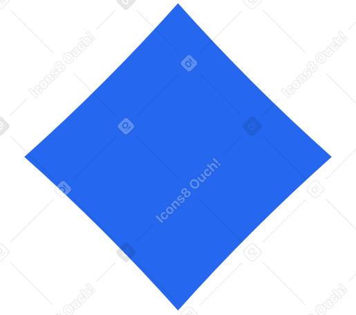 Ромб синий в PNG, SVG