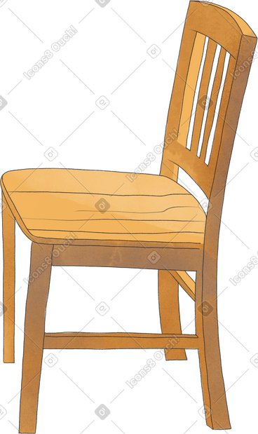 Wooden chair PNG, SVG