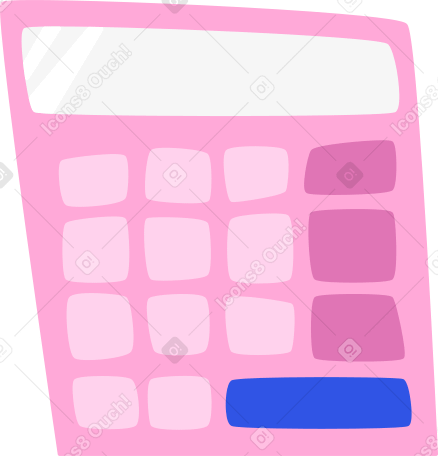 pink calculator Illustration in PNG, SVG