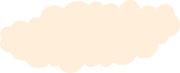 Long fluffy beige cloud PNG, SVG