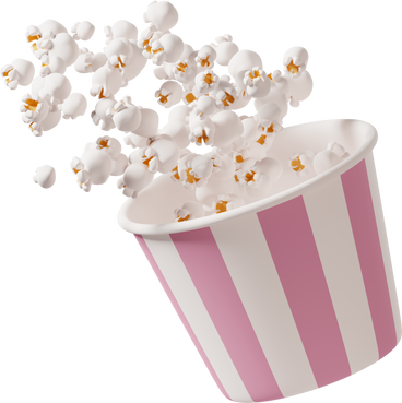 popcorn bowl PNG, SVG