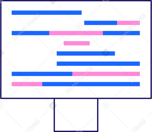 screen code Illustration in PNG, SVG