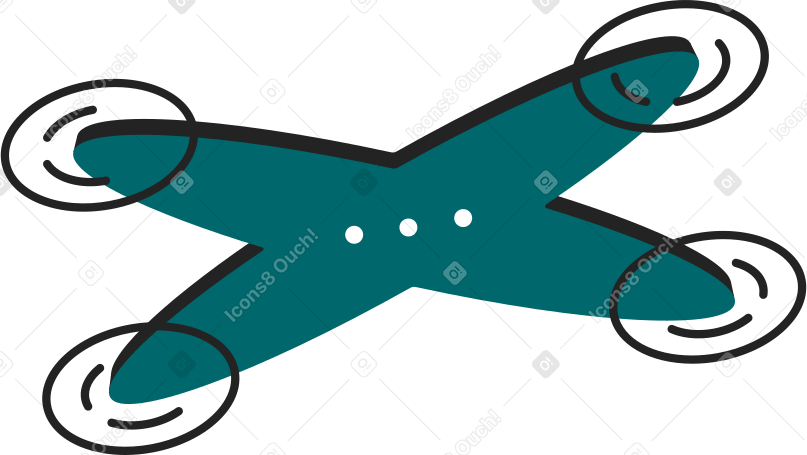 quadrocopter Illustration in PNG, SVG