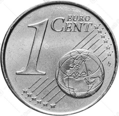 one cent euro в PNG, SVG