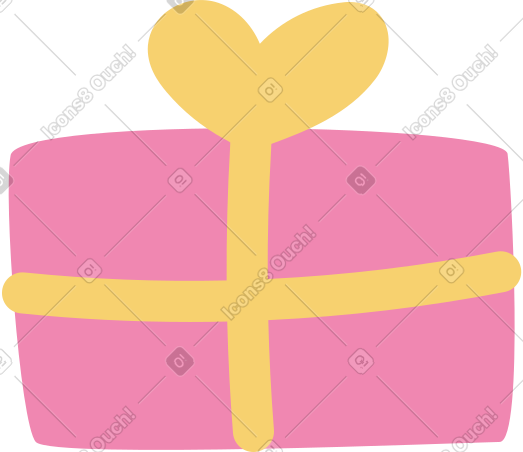 gift with a bow PNG, SVG