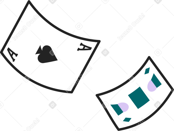 playing cards PNG, SVG