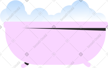 Pink bubble bath PNG, SVG