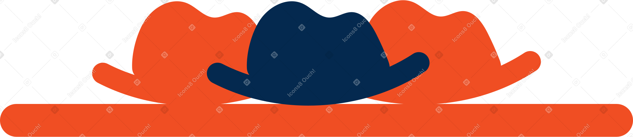 hats Illustration in PNG, SVG