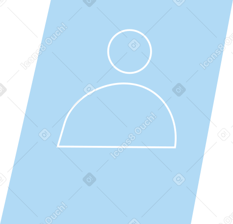 Tarjeta con icono de persona PNG, SVG