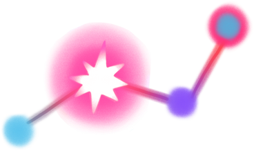 big pink constellation PNG, SVG