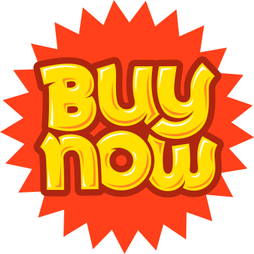 lettering buy now yellow red text PNG, SVG