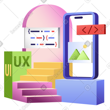 Ux 和 ui 移动应用程序开发 PNG, SVG